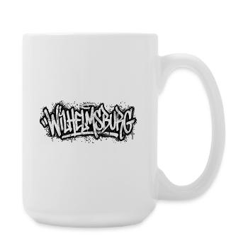 Wilhelmsburg Hamburg Graffiti Hip Hop Day - Large Mug 440 ml - white - Right