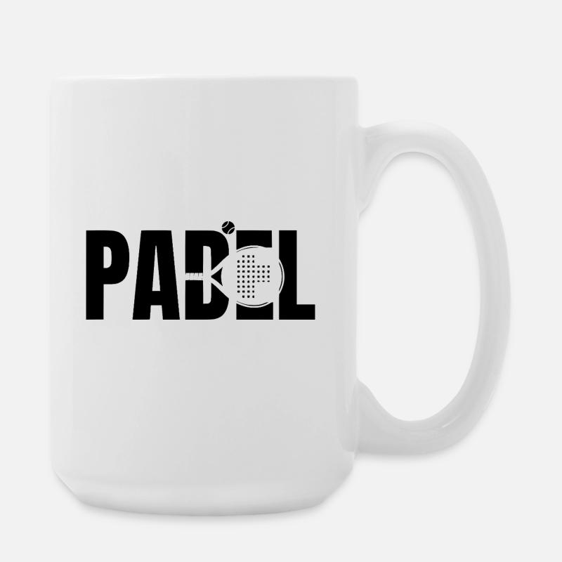 Padel - Große Tasse 440 ml - Weiß