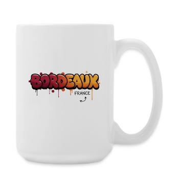 Bordeaux graffiti city logo - Large Mug 440 ml - white - Right