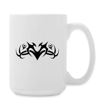 Tribal 8 par Helfspawn - Grande tasse 440 ml - blanc - Droite