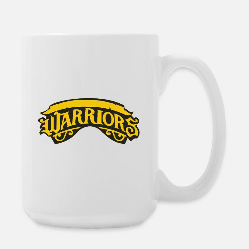 Warrior Banner - Large Mug 440 ml - white