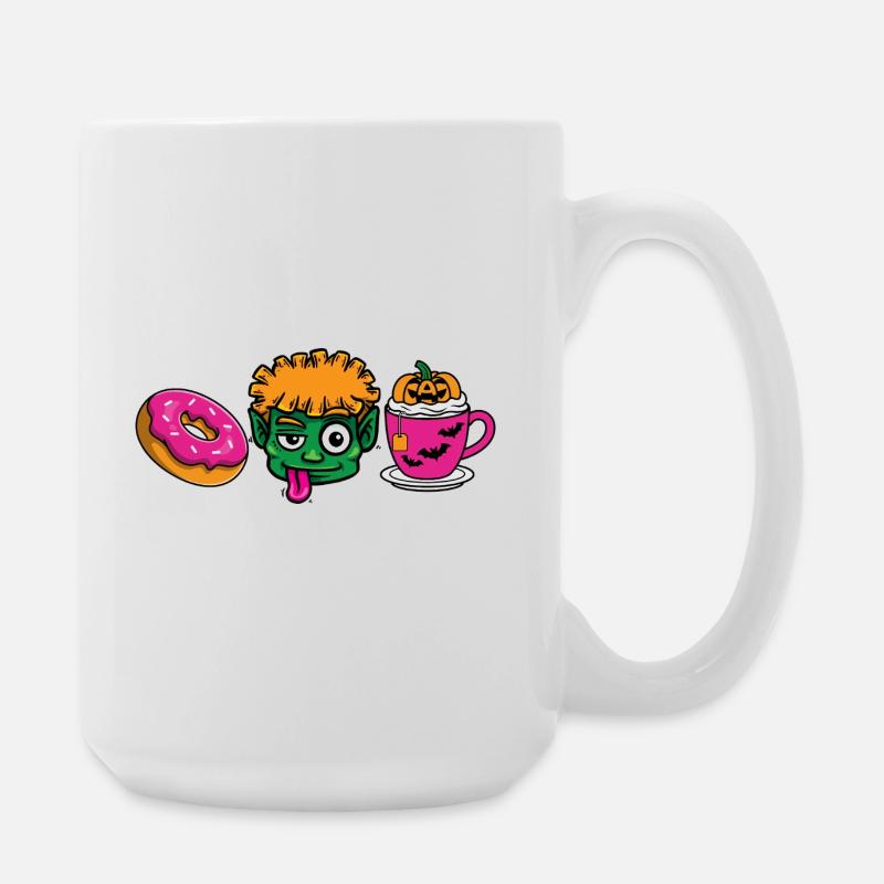 OGRE_TIME - Große Tasse 440 ml - Weiß