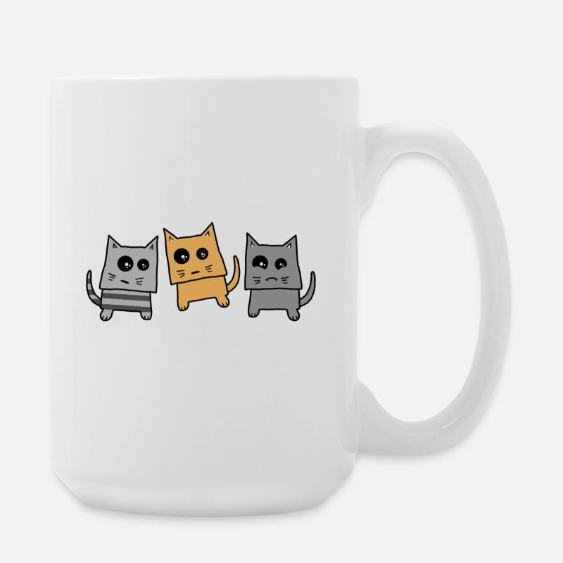 Katzengang - Große Tasse 440 ml - Weiß