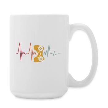 Gamer Game Video Game Blueberry Vintage Gaming - Large Mug 440 ml - white - Right