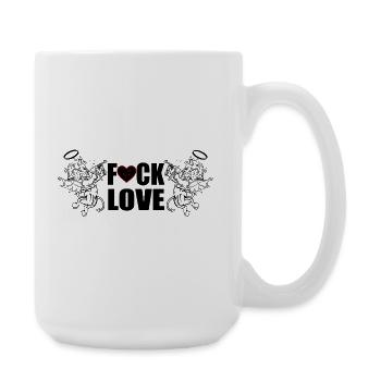 F... Liebe - Große Tasse 440 ml - Weiß - Rechts