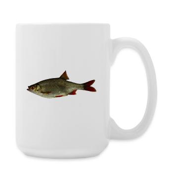 Rotfeder - Große Tasse 440 ml - Weiß - Rechts
