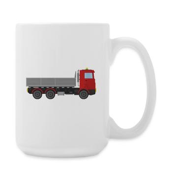 Cargo delivery truck - Large Mug 440 ml - white - Right