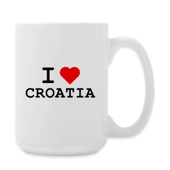 Ich liebe Kroatien - I love Croatia - Large Mug 440 ml - white - Right