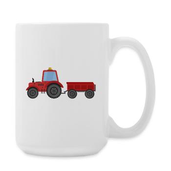 Farm tractor - Large Mug 440 ml - white - Right