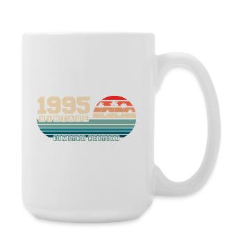 30th Birthday 1995 Vintage 1995 Retro Sunset - Large Mug 440 ml - white - Right