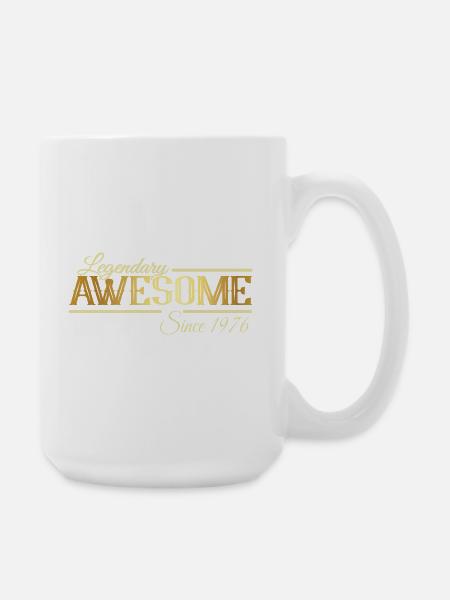 Legendärer 50 Geburtstag Jahrgang 1976 Vintage - Große Tasse 440 ml - Weiß