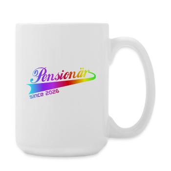 Sweat à capuche, tasse, chemise pensions pensionnaire 2026 - Grande tasse 440 ml - blanc - Droite