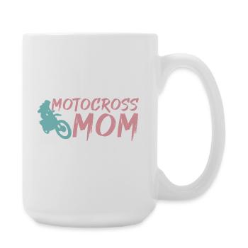 Motocross Mom - Large Mug 440 ml - white - Right