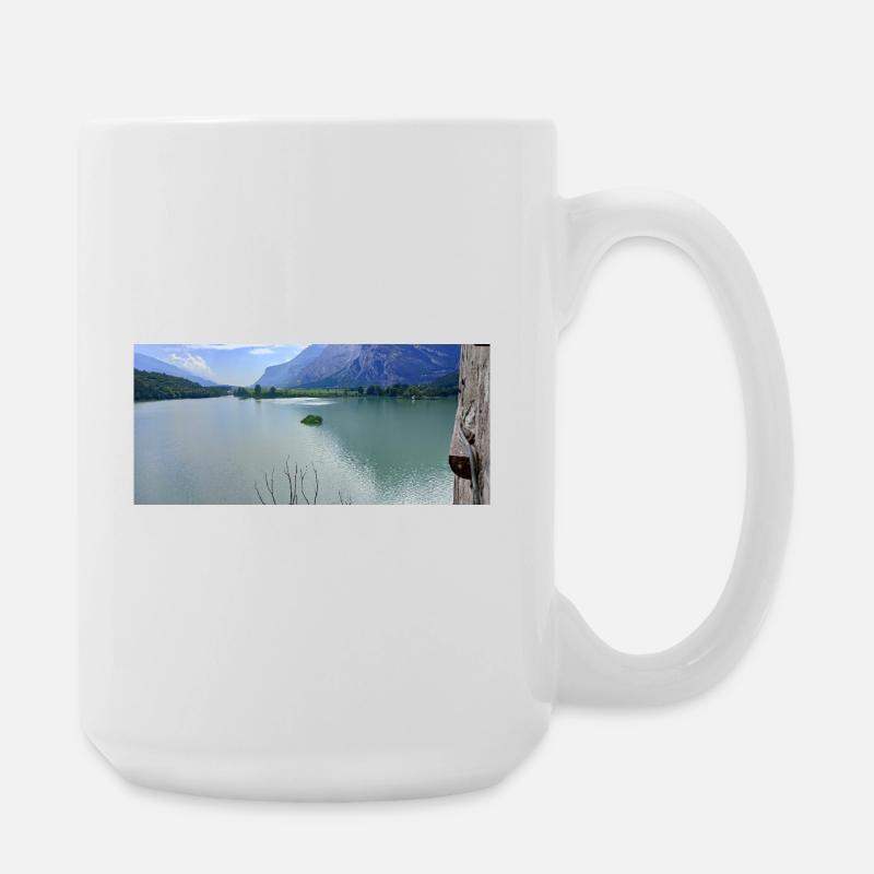Alpine Lake Sereni Reflections - Large Mug 440 ml - white