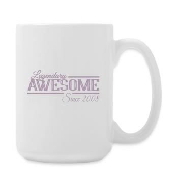 Legendary 18th Birthday Vintage Vintage 2008 - Large Mug 440 ml - white - Right