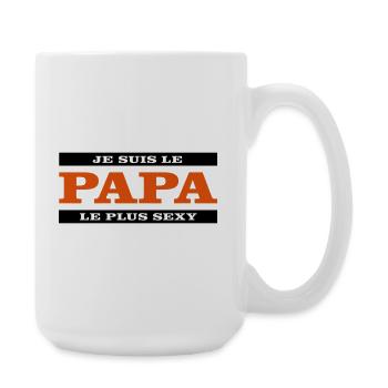 Ich bin der sexieste Vater - Große Tasse 440 ml - Weiß - Rechts