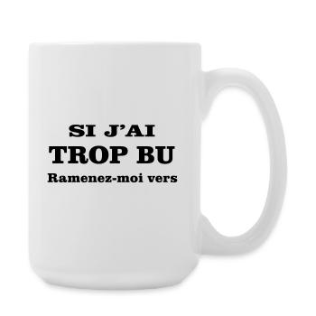 If I've drunk too much, take me back to - Large Mug 440 ml - white - Right