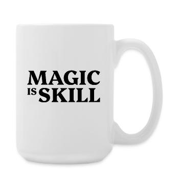 Magie ist Geschick - Große Tasse 440 ml - Weiß - Rechts