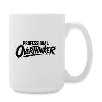 PROFESSIONAL OVERTHINKER Grunge - Große Tasse 440 ml - Weiß - Rechts