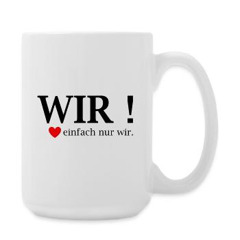 WE! Just us heart - Large Mug 440 ml - white - Right