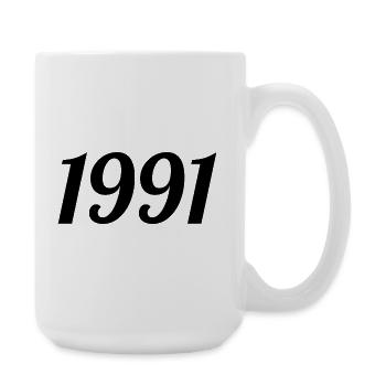 1991 - Grande tasse 440 ml - blanc - Droite