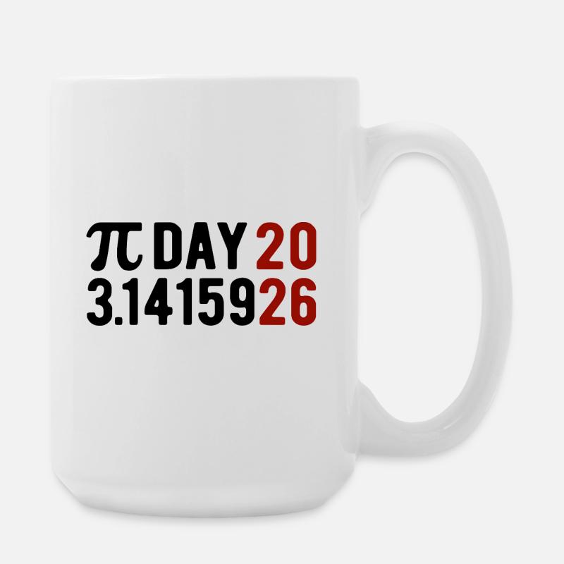 Pi Day 2026 avec le jeu des chiffres | Numéro de district 3.1415 - Grande tasse 440 ml - blanc