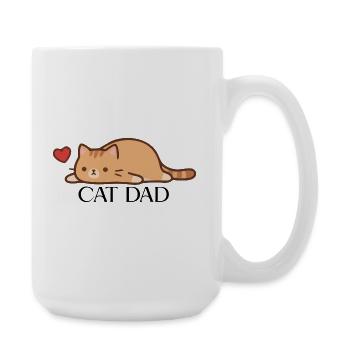 CAT_DAD - Grande tasse 440 ml - blanc - Droite