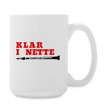 Clarinet - Klar bin I a Netter - Clarinetist - Large Mug 440 ml - white - Right