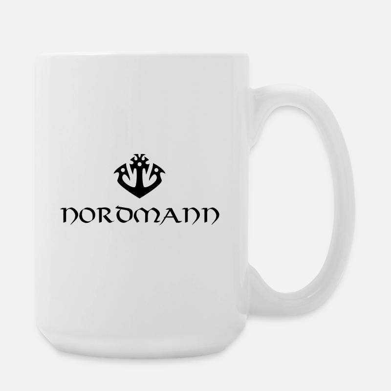 Anker Tribal Nordmann Vikinger - Große Tasse 440 ml - Weiß
