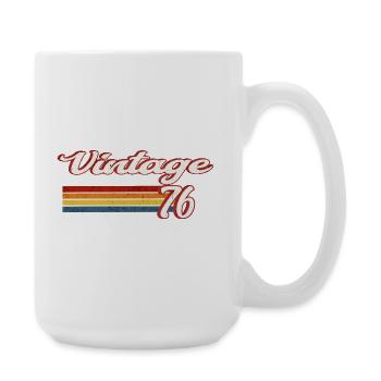 Vintage76 Anniversaire rétro - Grande tasse 440 ml - blanc - Droite