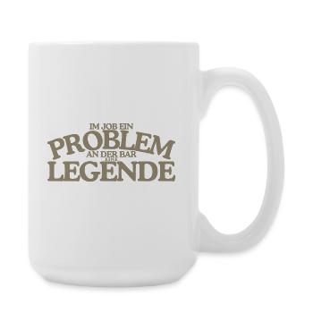 Job Problem Bar Legende Lustiges Retro Design - Große Tasse 440 ml - Weiß - Rechts