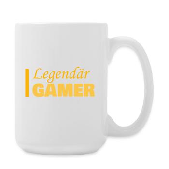 Gamer als Job - Große Tasse 440 ml - Weiß - Rechts