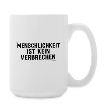 Human Rights Statement Typografie Design - Große Tasse 440 ml - Weiß - Rechts
