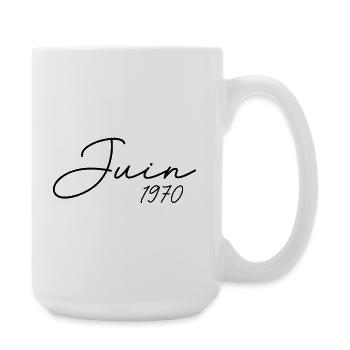 1970 Birthday June 1970 Gift June 1970 - Large Mug 440 ml - white - Right