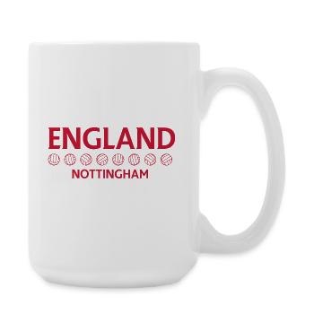 Nottingham England Football Emblem - Large Mug 440 ml - white - Right