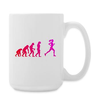 Idée cadeau pour la course de marathon pour le coureur - Grande tasse 440 ml - blanc - Droite