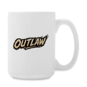 Lettrage hors-la-loi style Far West - Grande tasse 440 ml - blanc - Droite
