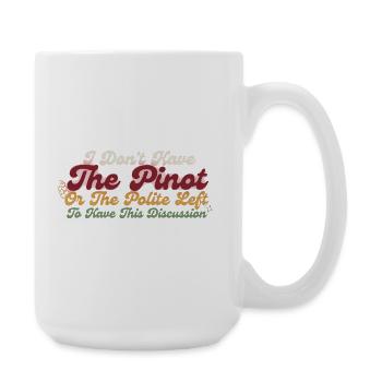 Je n’ai pas le pivot – Polite Left Tee - Grande tasse 440 ml - blanc - Droite