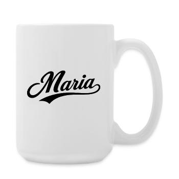 Maria Name Geschenk Erste Letzte Familie - Große Tasse 440 ml - Weiß - Rechts
