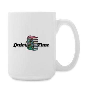Lebendiges Bookstack-Porträt - Große Tasse 440 ml - Weiß - Rechts
