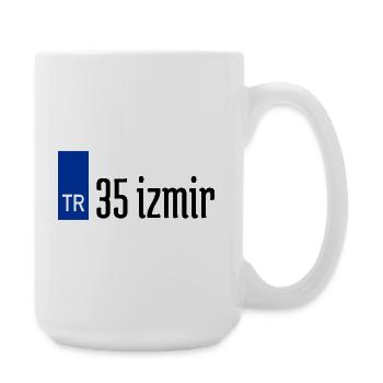 35 İzmir Plaka Streetwear - Große Tasse 440 ml - Weiß - Rechts