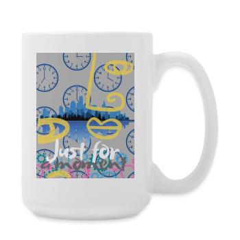 Nur für einen Moment - Große Tasse 440 ml - Weiß - Rechts