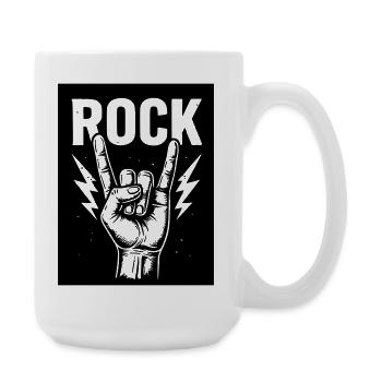 Rock on - Große Tasse 440 ml - Weiß - Rechts