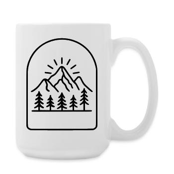 Mountain - Large Mug 440 ml - white - Right