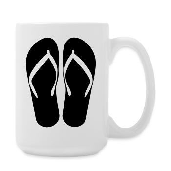 Strand - Große Tasse 440 ml - Weiß - Rechts