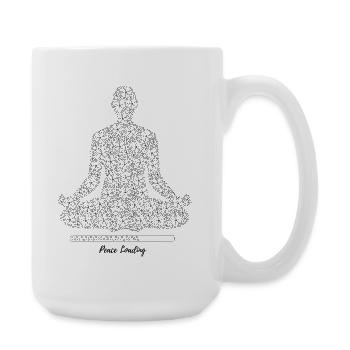 On the Road to Peace – Sakura Meditation - Large Mug 440 ml - white - Right