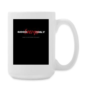Positive Energie Motivation Grafikdesign - Große Tasse 440 ml - Weiß - Rechts