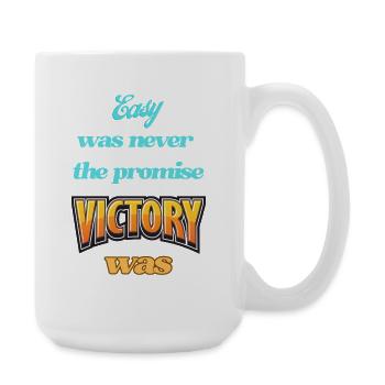 Inspirierender Motivationsdruck - Große Tasse 440 ml - Weiß - Rechts
