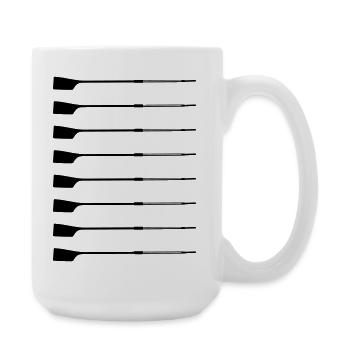 Aft Rudder – Silhouette - Large Mug 440 ml - white - Right
