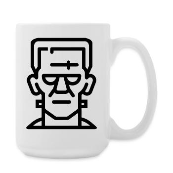 Halloween Monster - Large Mug 440 ml - white - Right